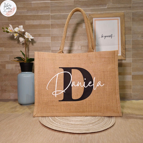 Borsa juta personalizzata - in,