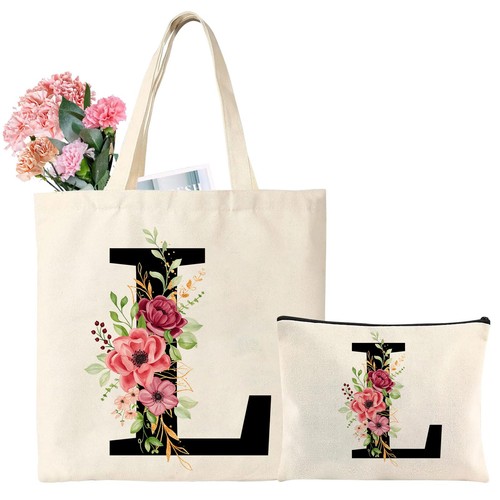 Iniziali borsa tote tela - borsa,